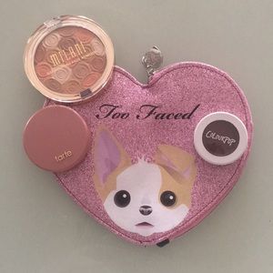 Makeup bundle w too faced x KVD bag